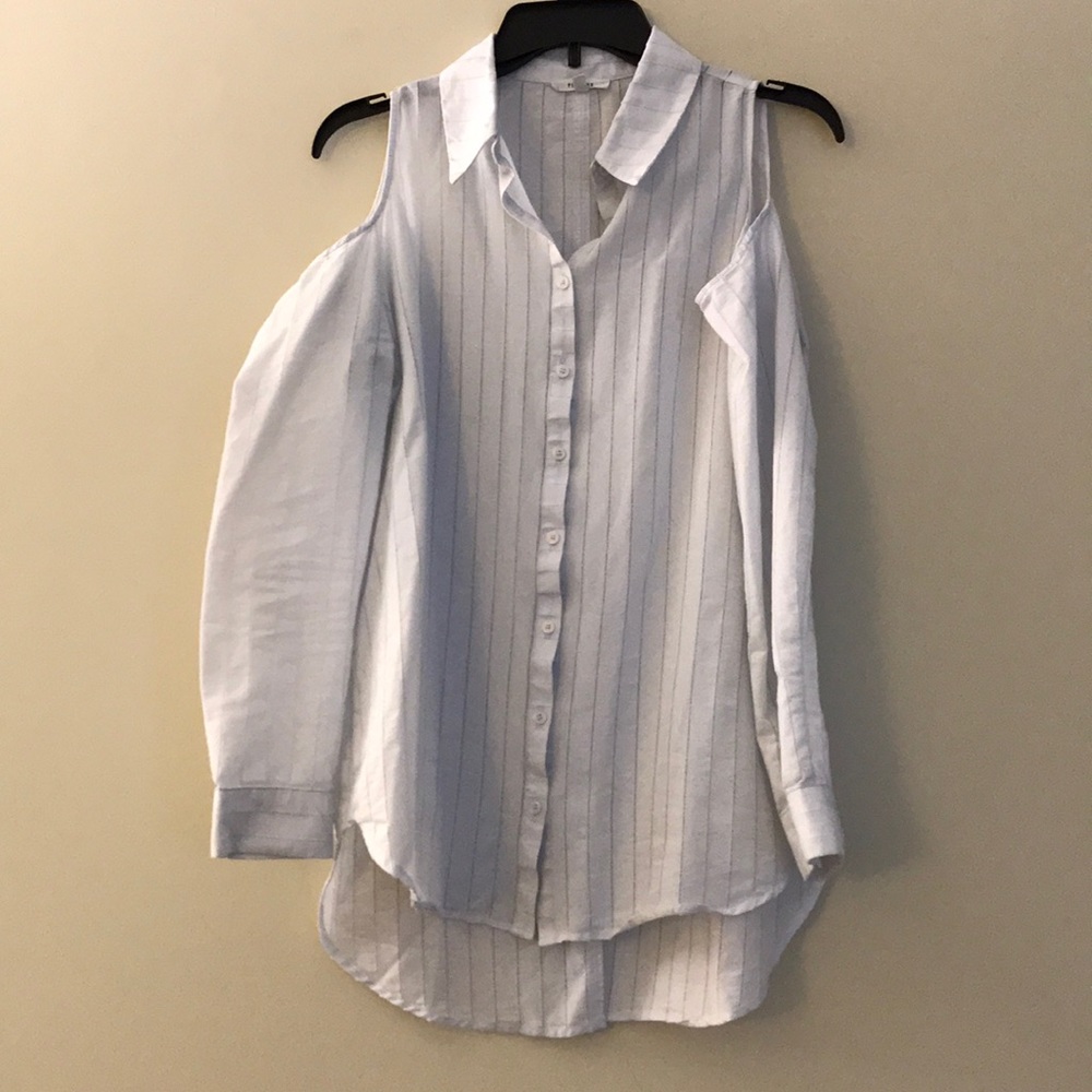 Collared Cold-Shoulder Tunic